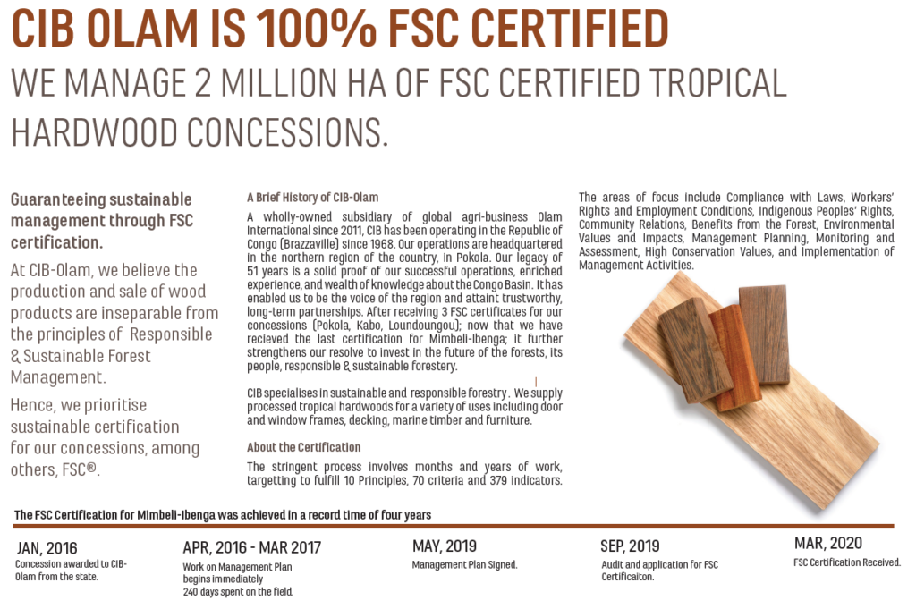 Congo – Olam 100% FSC Certified