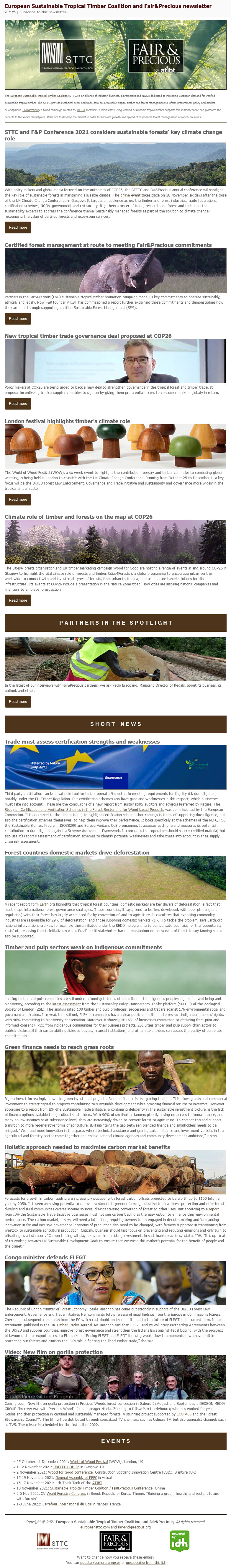 STTC/FAIR&PRECIOUS NEWSLETTER NOVEMBER 2021