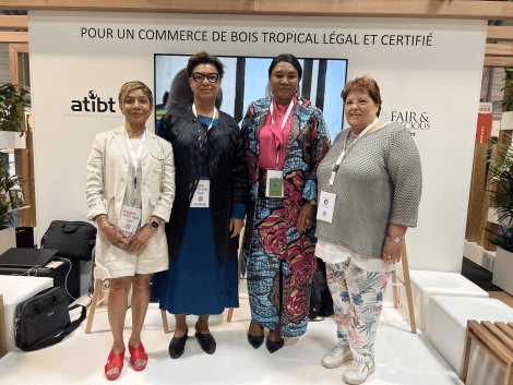 ATIBT Forum: four women gathered around the trade of certified tropical timber