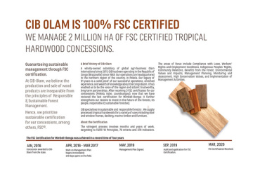 Congo – Olam 100% FSC Certified