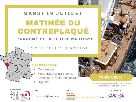 Register for the okoumé plywood morning on July 19th