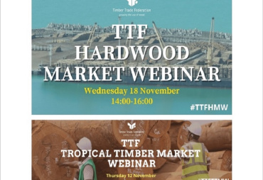 Webinaires de la Timber Trade Federation sur les marchés des bois tropicaux et des bois feuillus